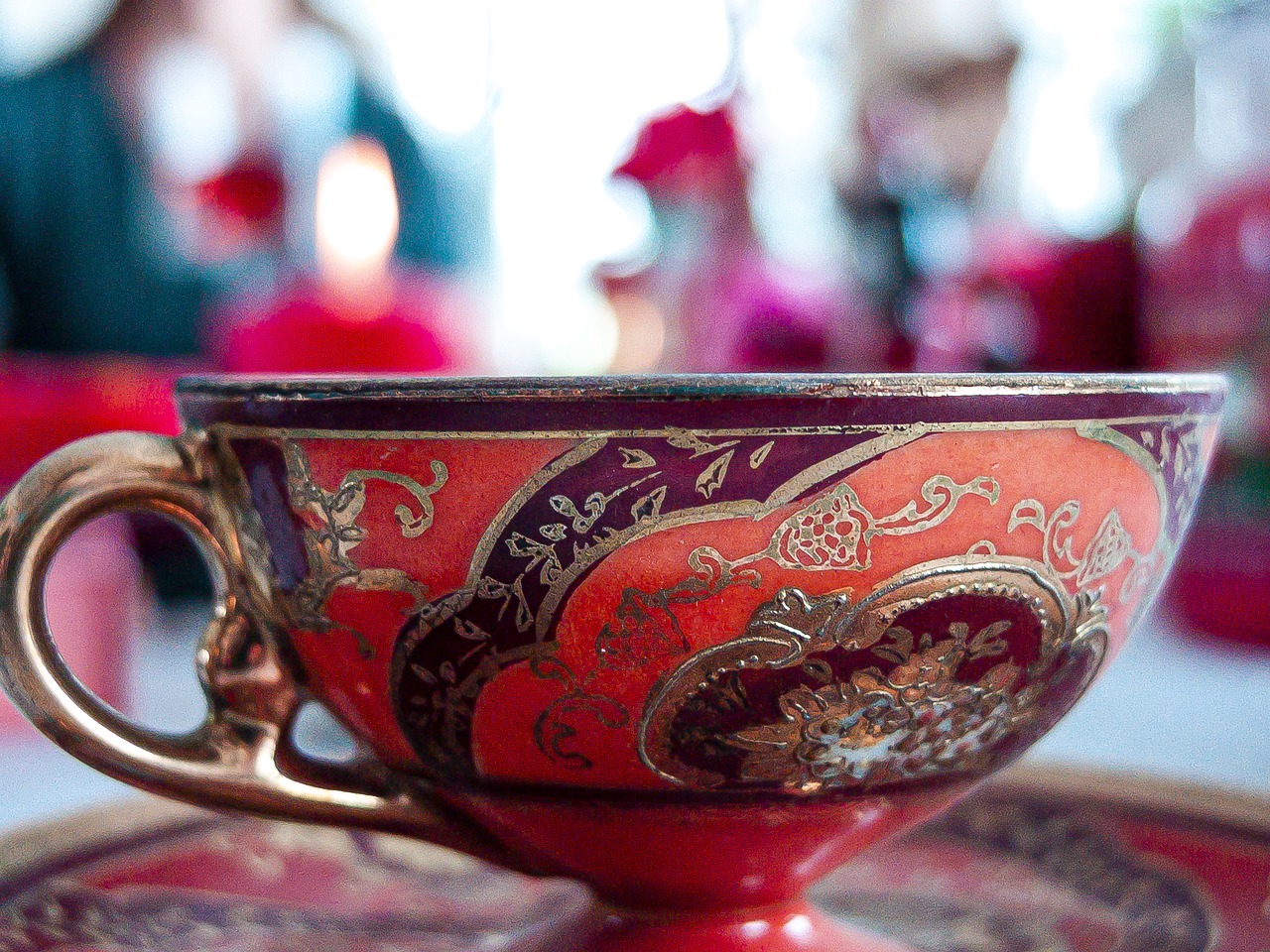 Ornate coffee cup